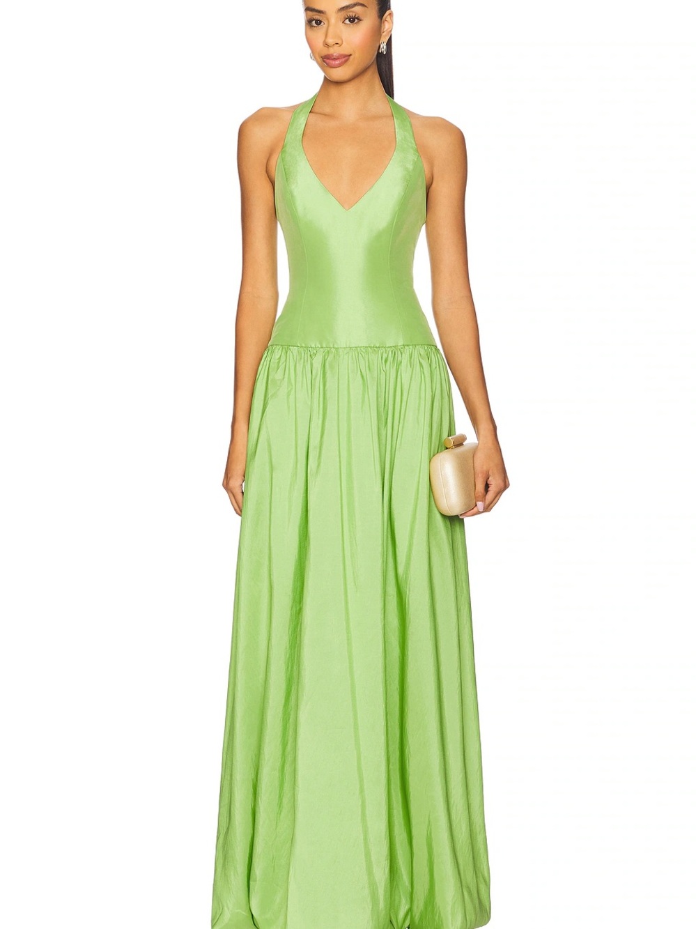Show Me Your MuMu Lime Halter Maxi Dress